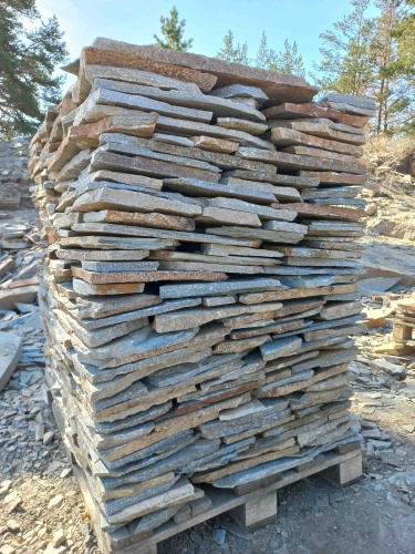 Плитняк златолит серебристый для фасада купить в Каменск-Уральском