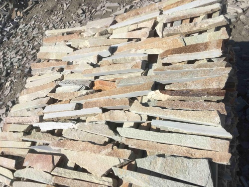 Горбушка златолит золотистый для облицовки купить в Каменск-Уральском